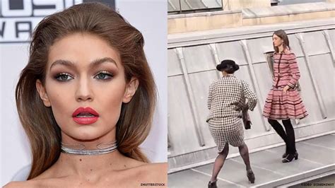 gigi hadid and chanel iman|Gigi Hadid catwalk crash.